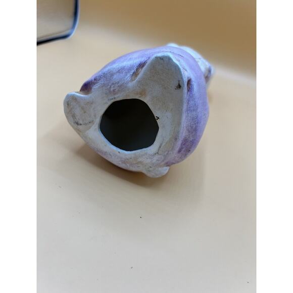 Easter Rabbit Bunny Girl In Purple Dress Spring Easter Decor Vintage - Picture 5 of 7